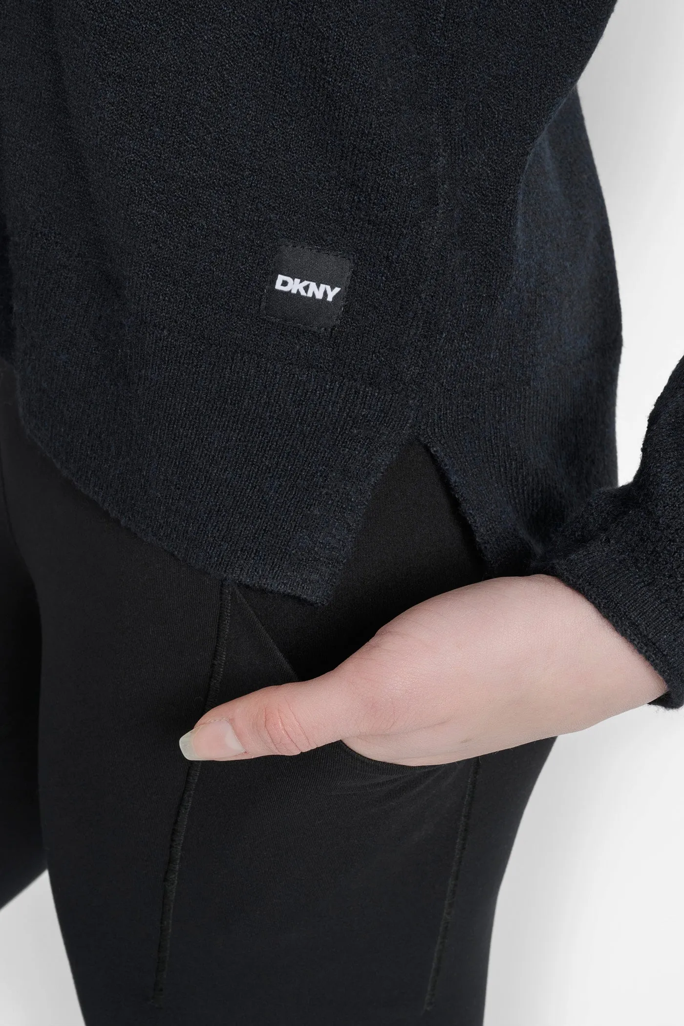 PANELED HI-LOW HOODIE sold by DKNY product image thumbnail 4
