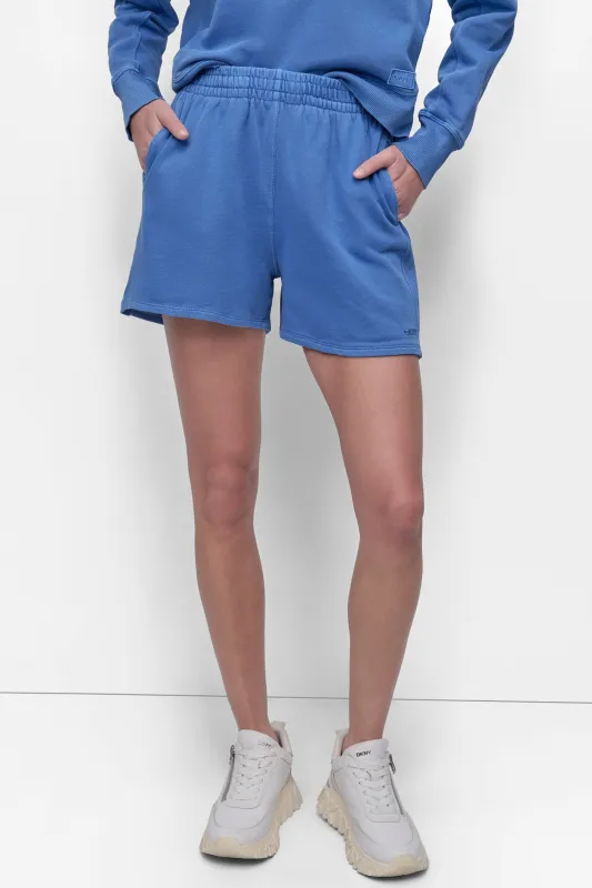 EXTRA HIGH-RISE RIB-TRIMMED SWEAT SHORT sold by DKNY
