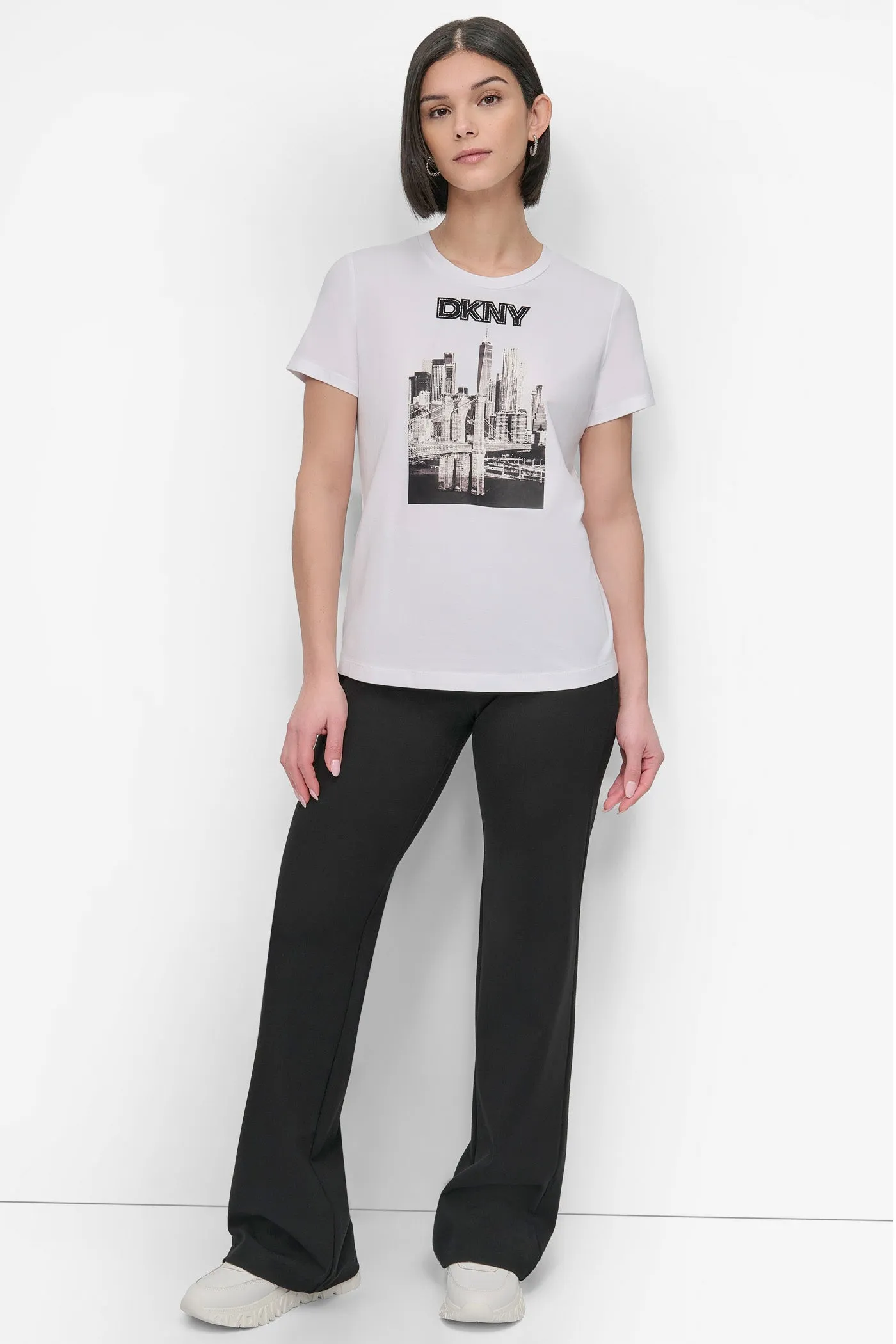 SHORT SLEEVE NYC SKYLINE LOGO TEE sold by DKNY product image thumbnail 5
