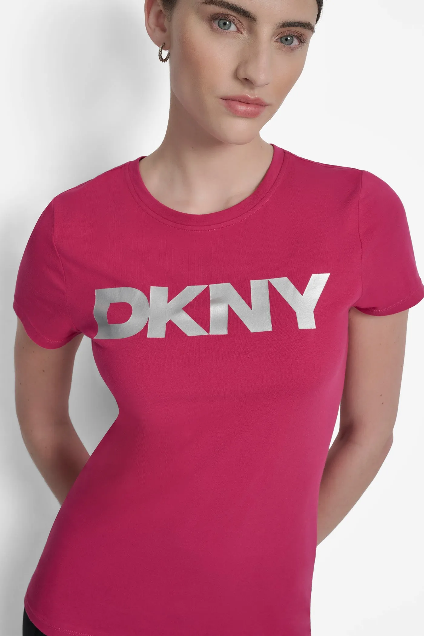 EXPLODED LOGO CREW NECK TEE sold by DKNY product image thumbnail 4