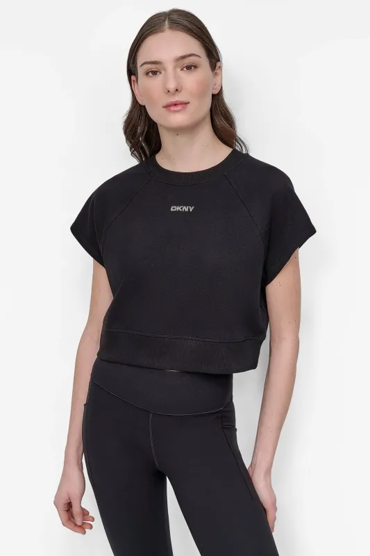 MINI STUD LOGO RAGLAN PULLOVER sold by DKNY