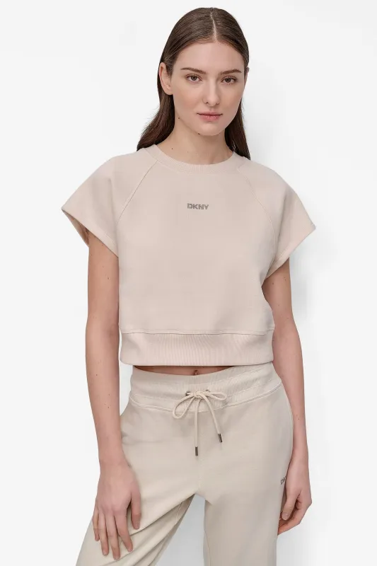 MINI STUD LOGO RAGLAN PULLOVER sold by DKNY
