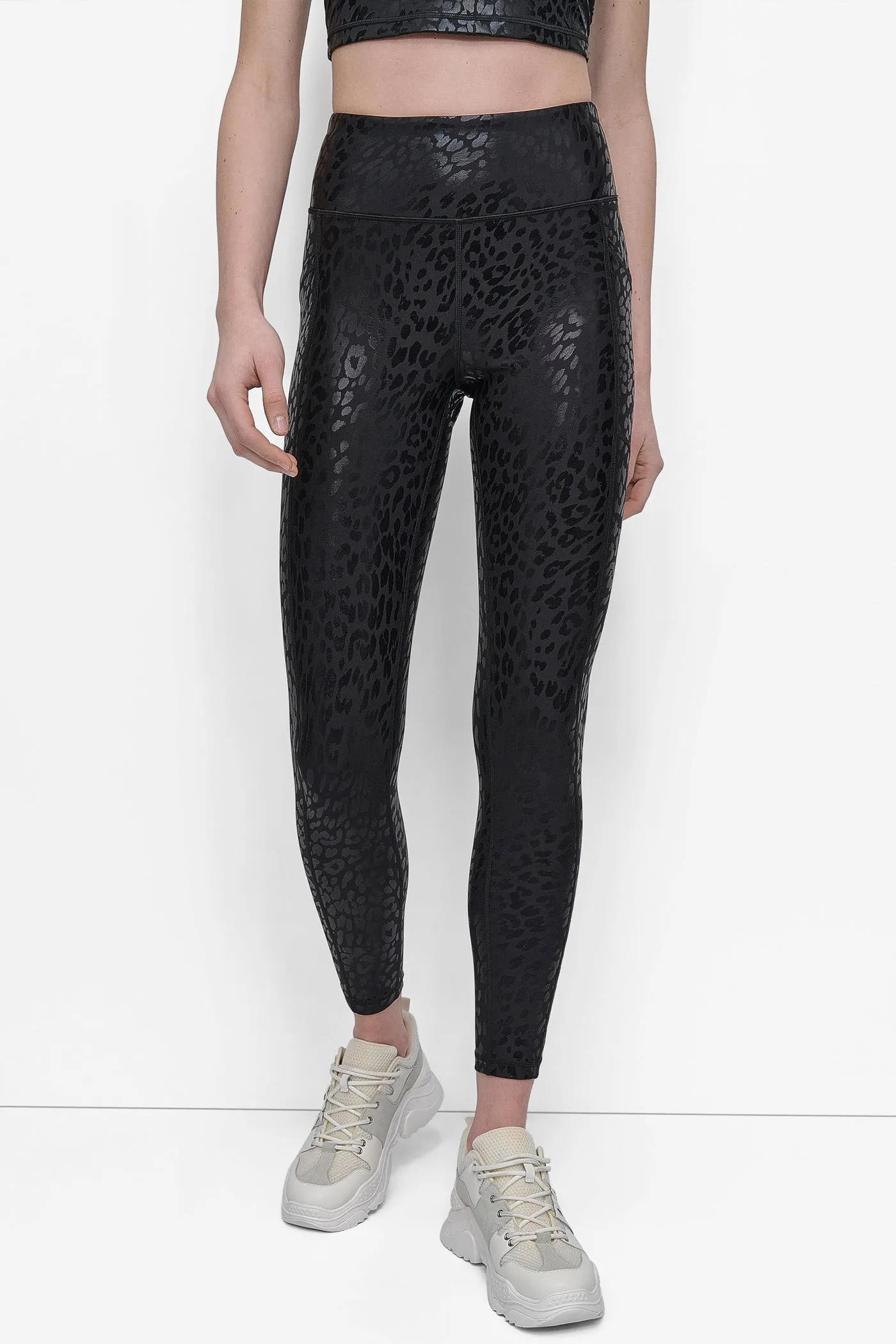 MID-RISE LEOPARD 7/8-LENGTH LEGGING sold by DKNY