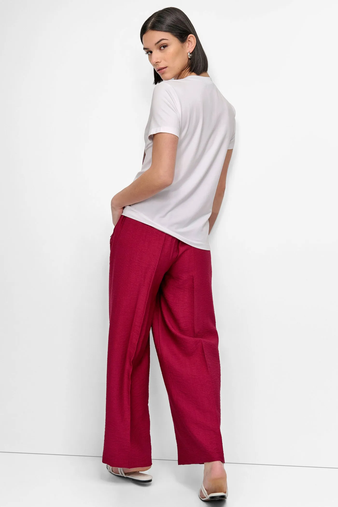 SHORT SLEEVE PRINTED STACK LOGO TEE sold by DKNY product image thumbnail 2