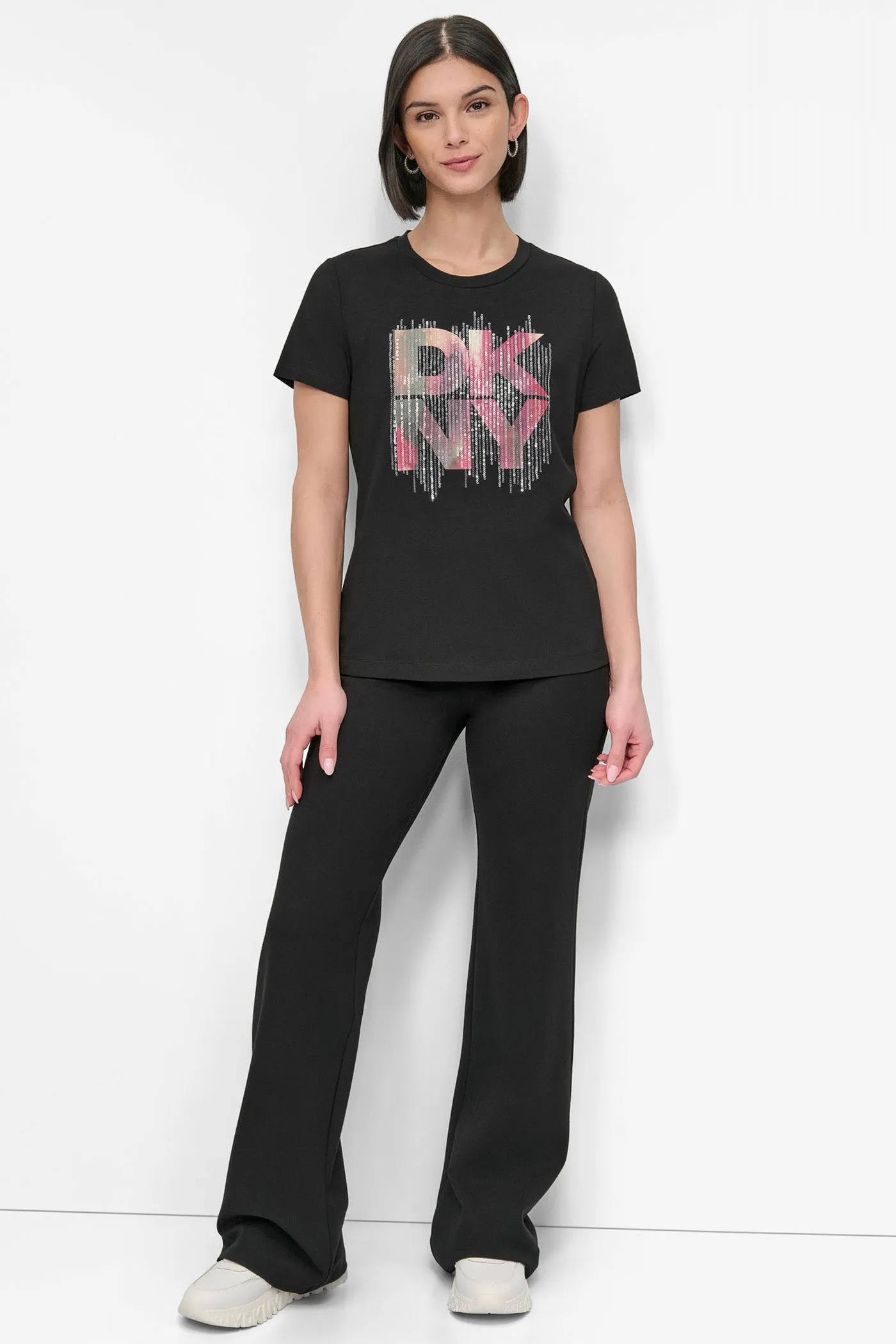 SHORT SLEEVE PRINTED STACK LOGO TEE sold by DKNY product image thumbnail 5