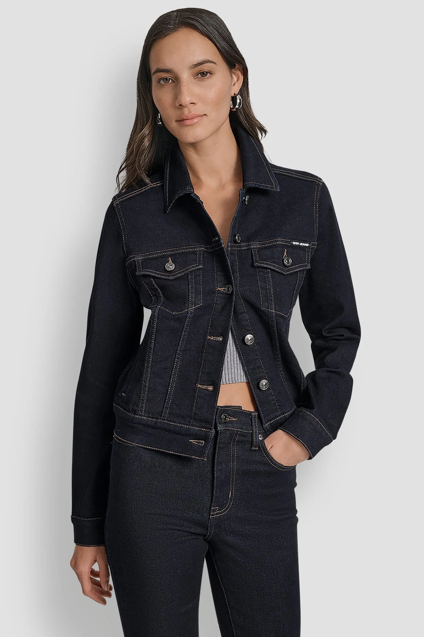 DENIM TRUCKER JACKET sold by DKNY product image thumbnail 4
