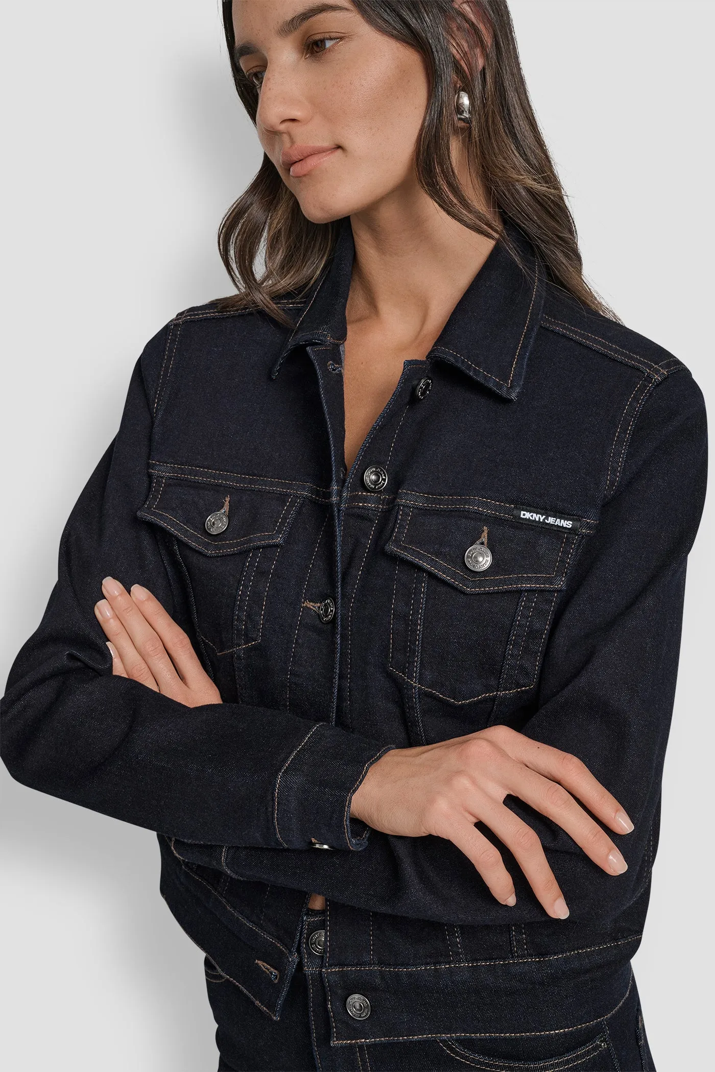 DENIM TRUCKER JACKET sold by DKNY product image thumbnail 5