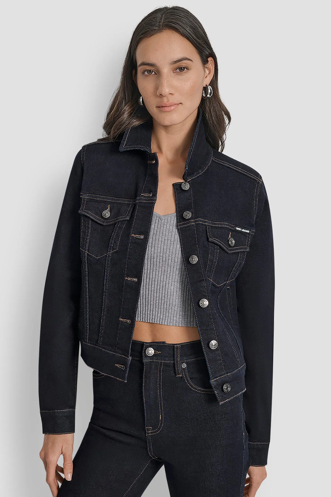 DENIM TRUCKER JACKET sold by DKNY