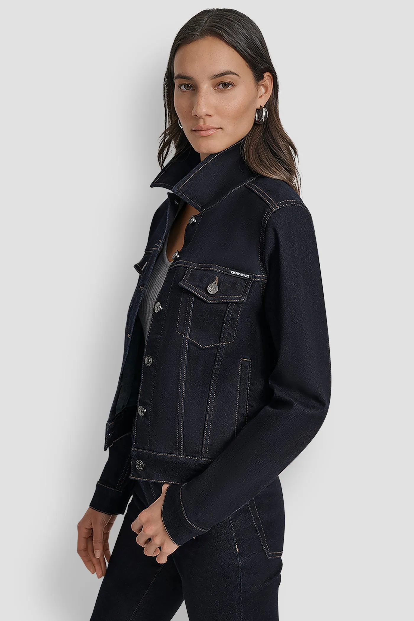DENIM TRUCKER JACKET sold by DKNY product image thumbnail 3