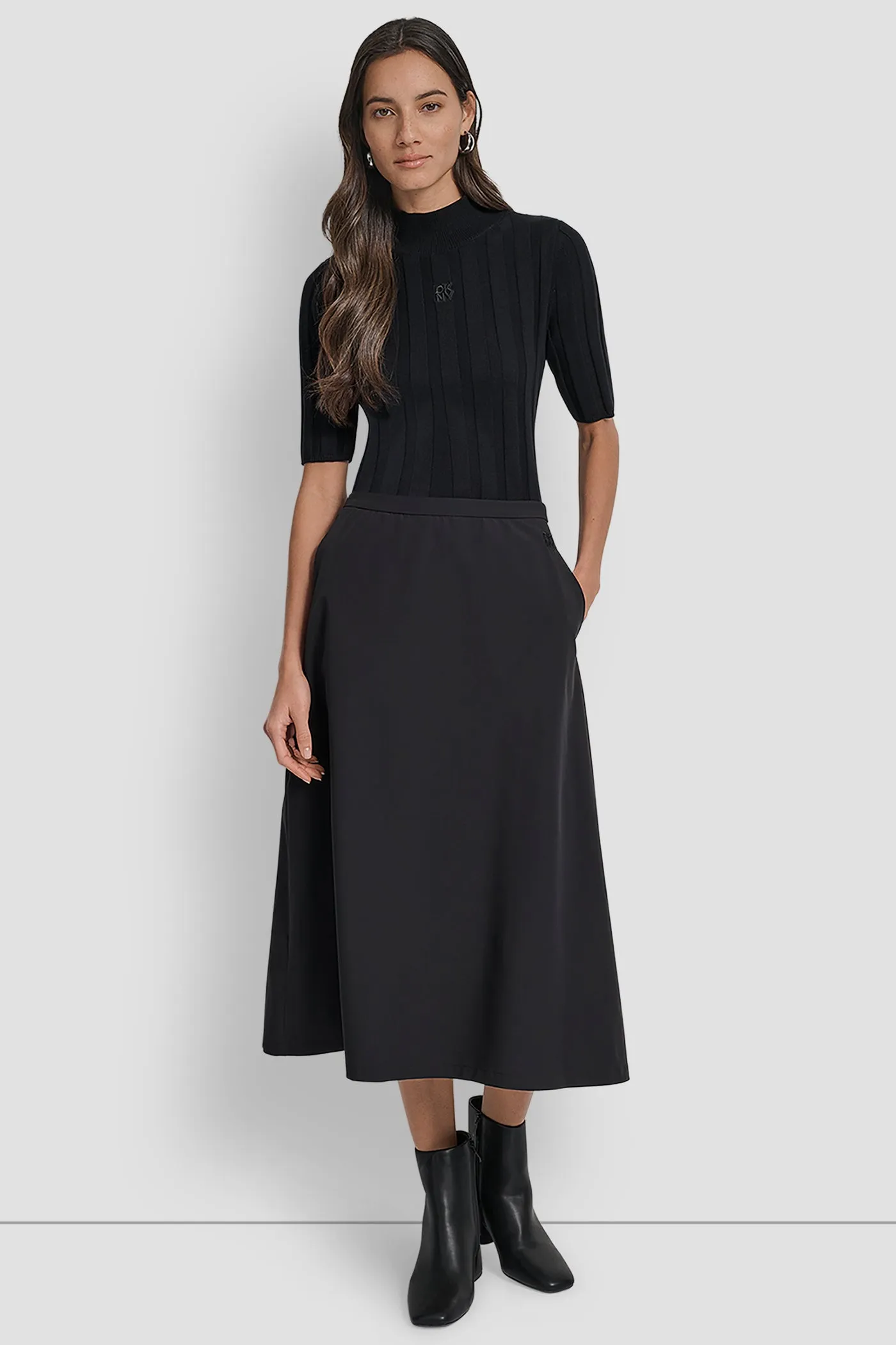 HIGH WAIST CIRCLE SKIRT sold by DKNY product image thumbnail 5