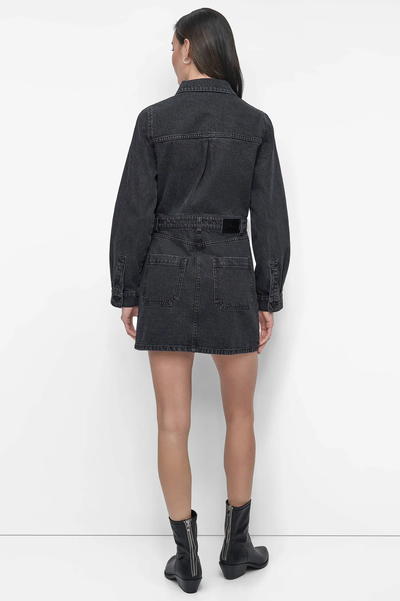 DENIM MINI SHIRT DRESS sold by DKNY product image thumbnail 2