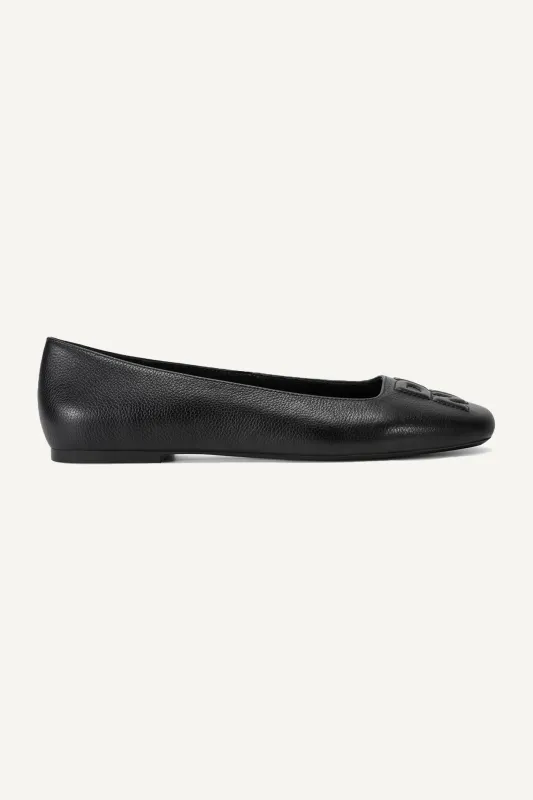 DARIANNE LOGO-EMBOSSED BALLET FLAT sold by DKNY