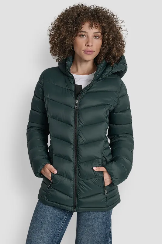 LIGHTWEIGHT PUFFER JACKET sold by DKNY