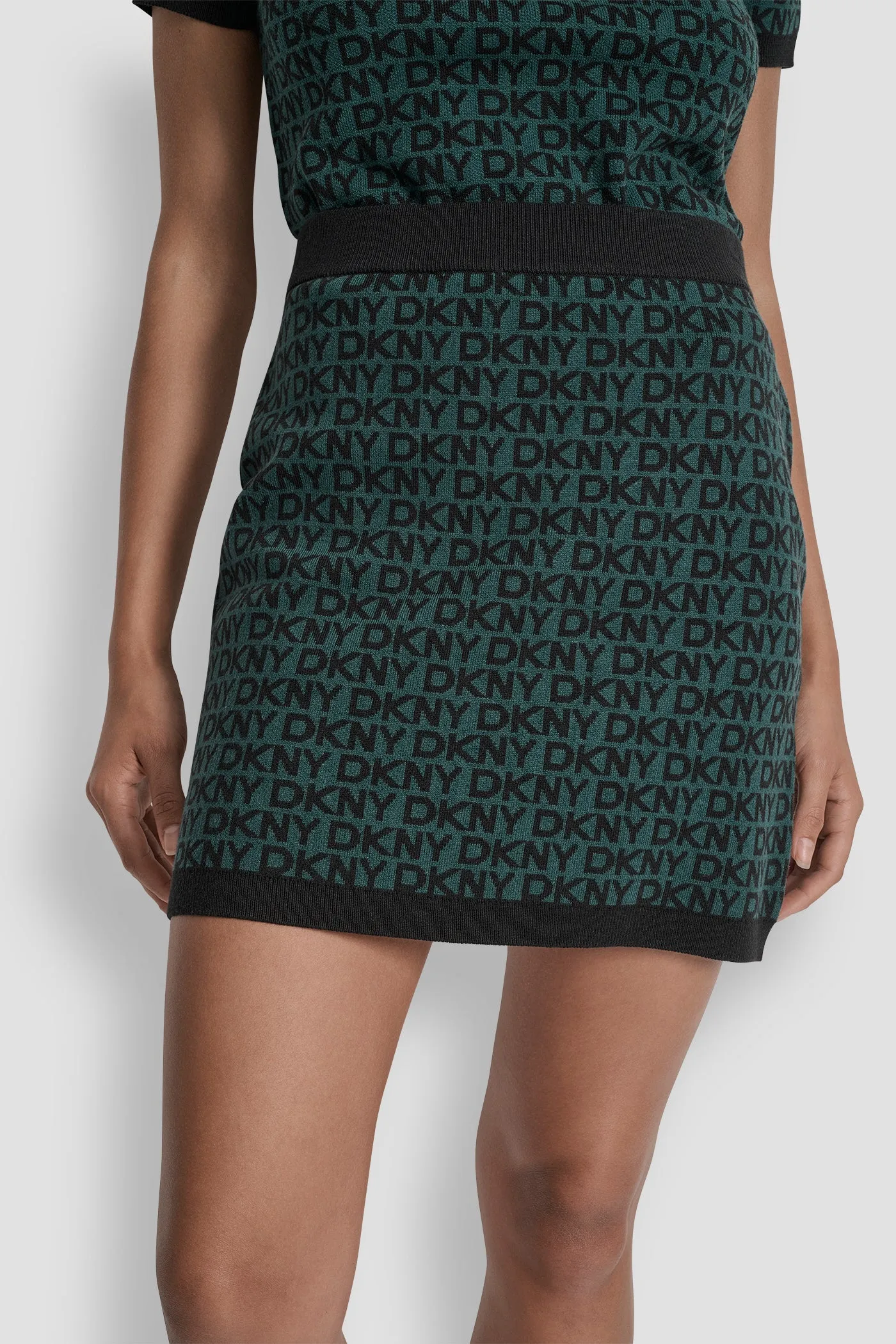 LOGO JACQUARD SHORT SKIRT sold by DKNY product image thumbnail 4