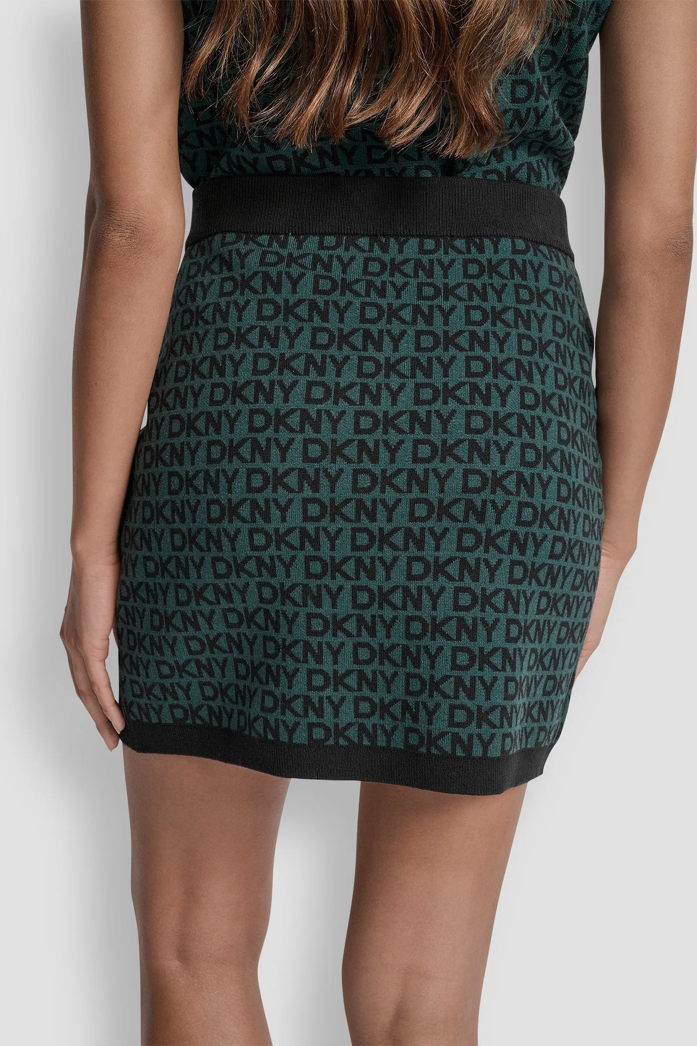 LOGO JACQUARD SHORT SKIRT sold by DKNY product image thumbnail 5