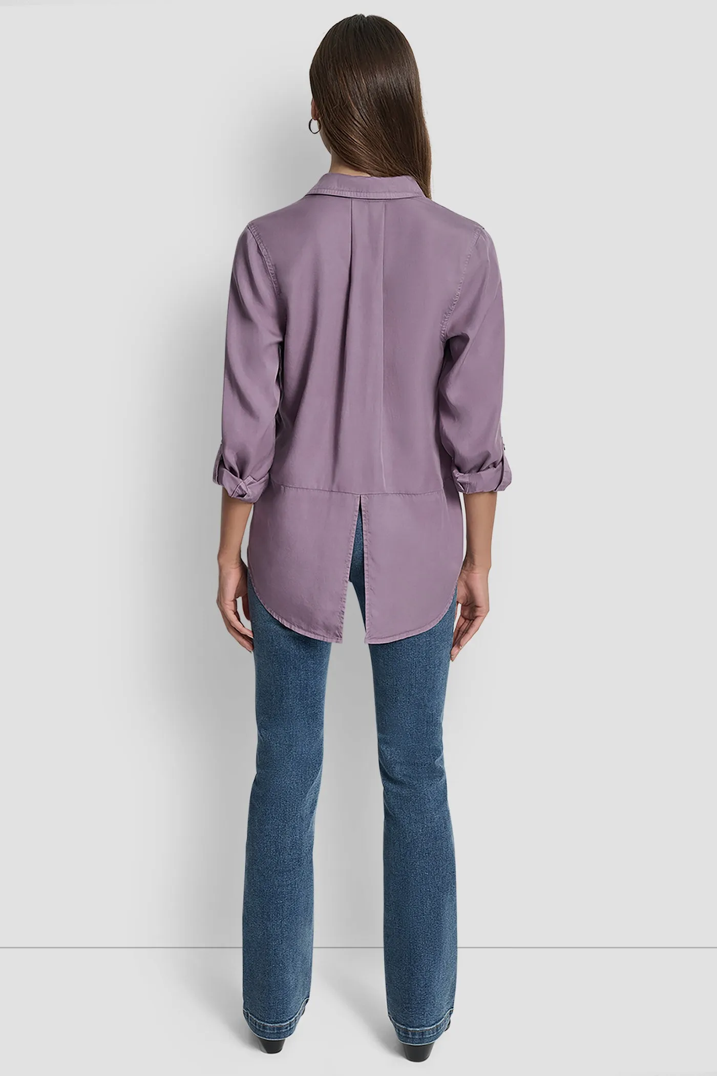 SPLIT BACK BUTTON FRONT WITH ROLL TAB sold by DKNY product image thumbnail 2