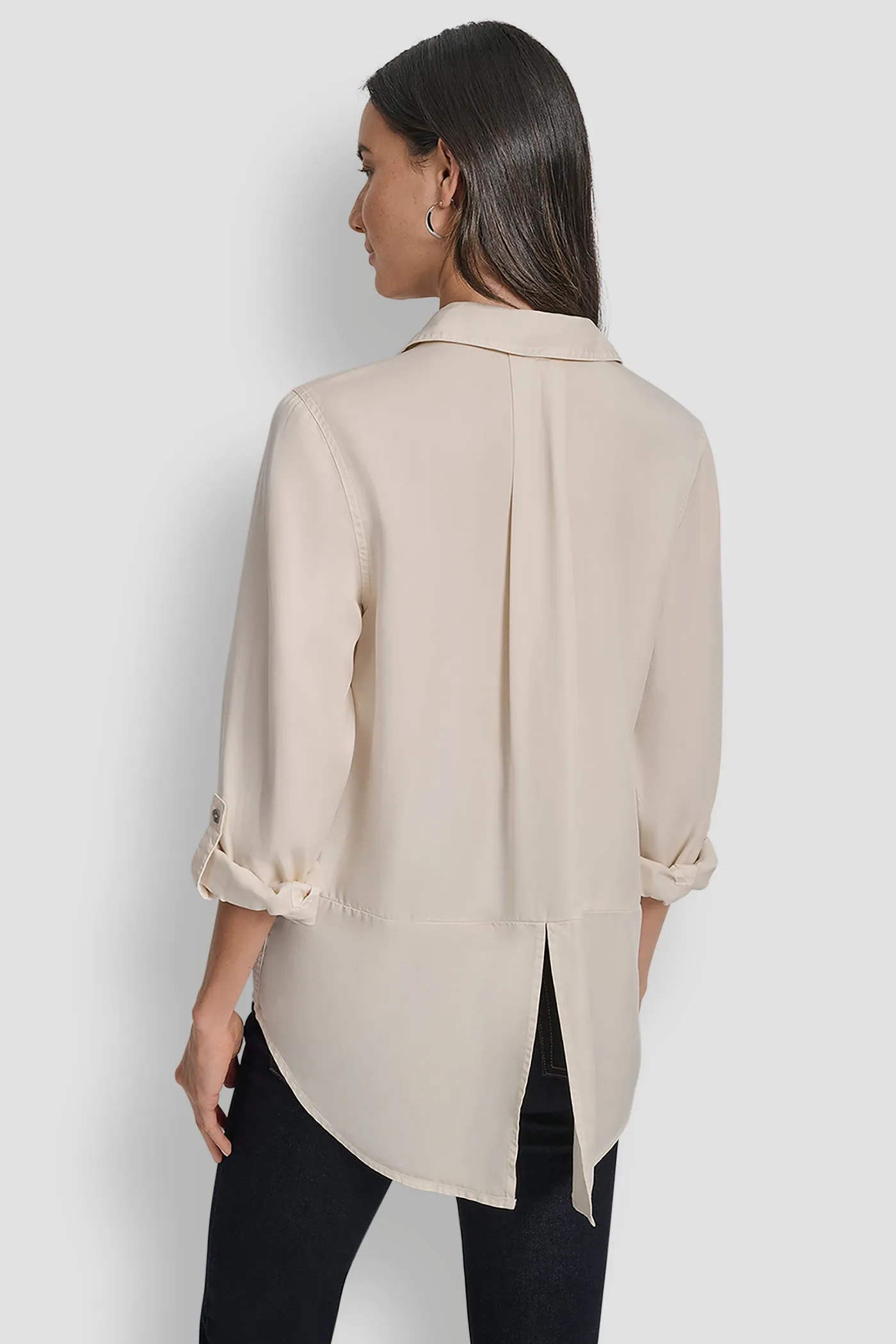 SPLIT BACK BUTTON FRONT WITH ROLL TAB sold by DKNY product image thumbnail 2
