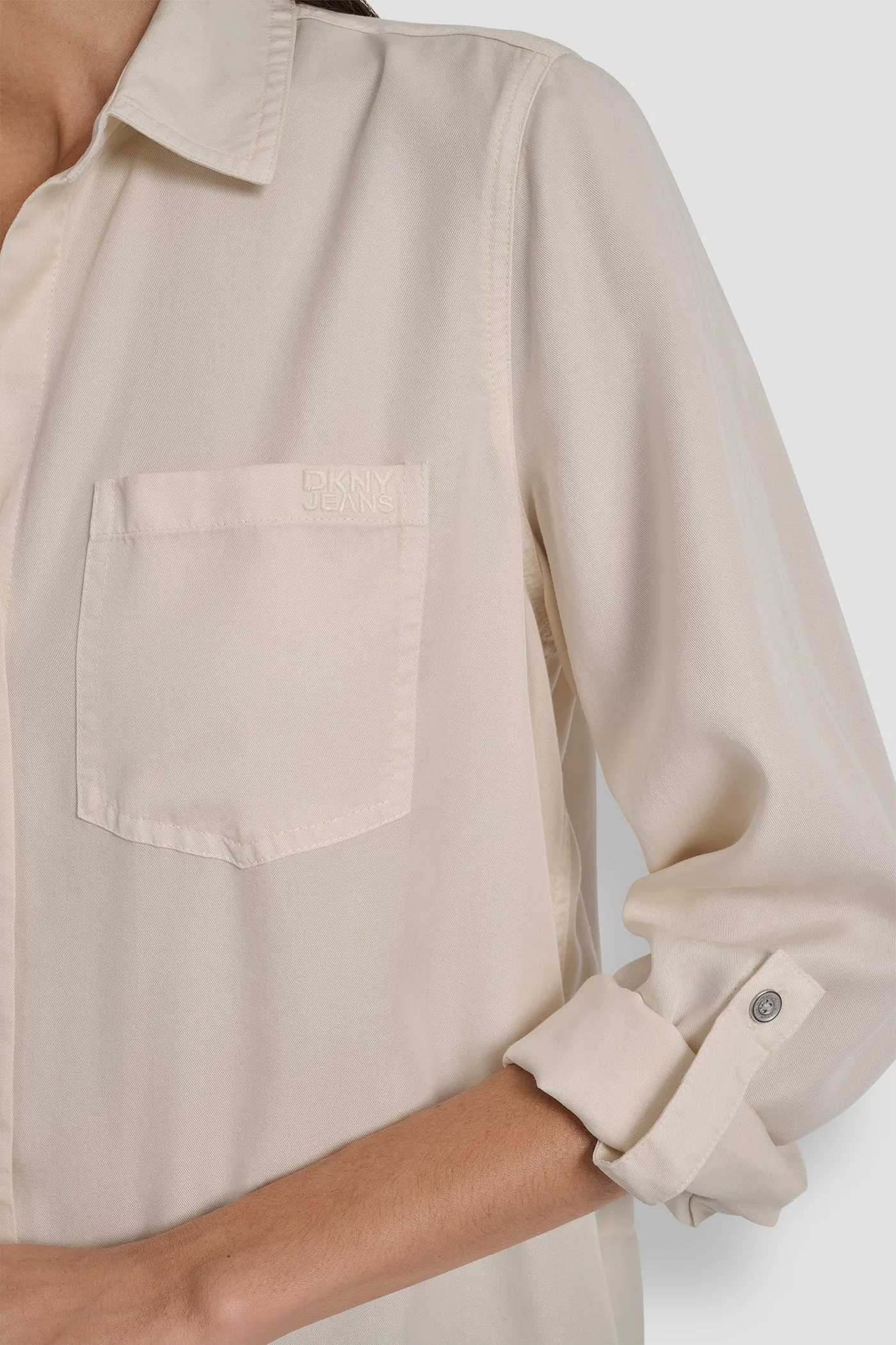 SPLIT BACK BUTTON FRONT WITH ROLL TAB sold by DKNY product image thumbnail 5