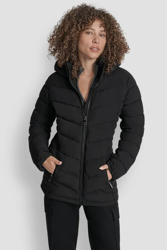 LIGHTWEIGHT PUFFER JACKET sold by DKNY