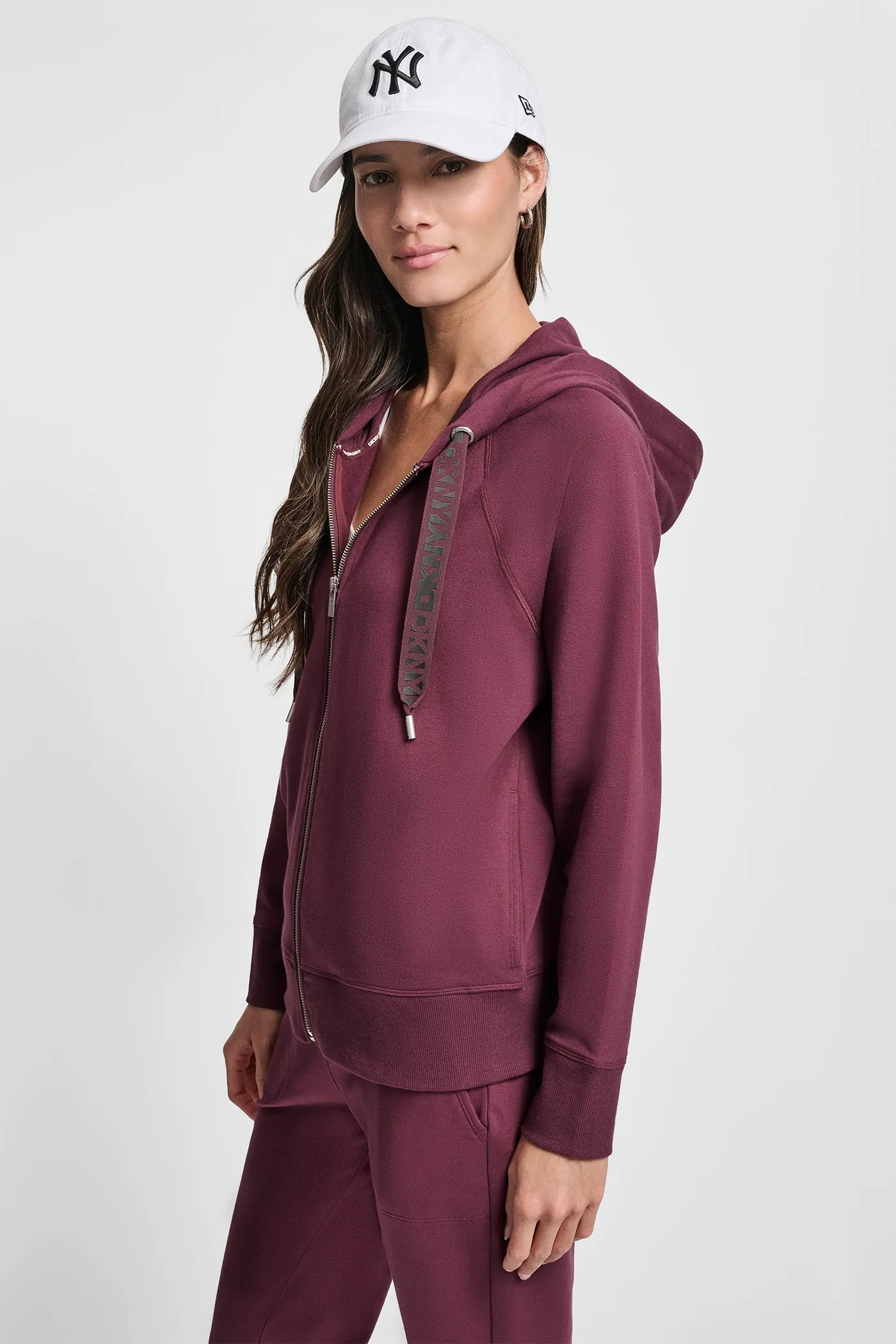 TWO-TONE LOGO DRAWSTRING HOODIE sold by DKNY product image thumbnail 3