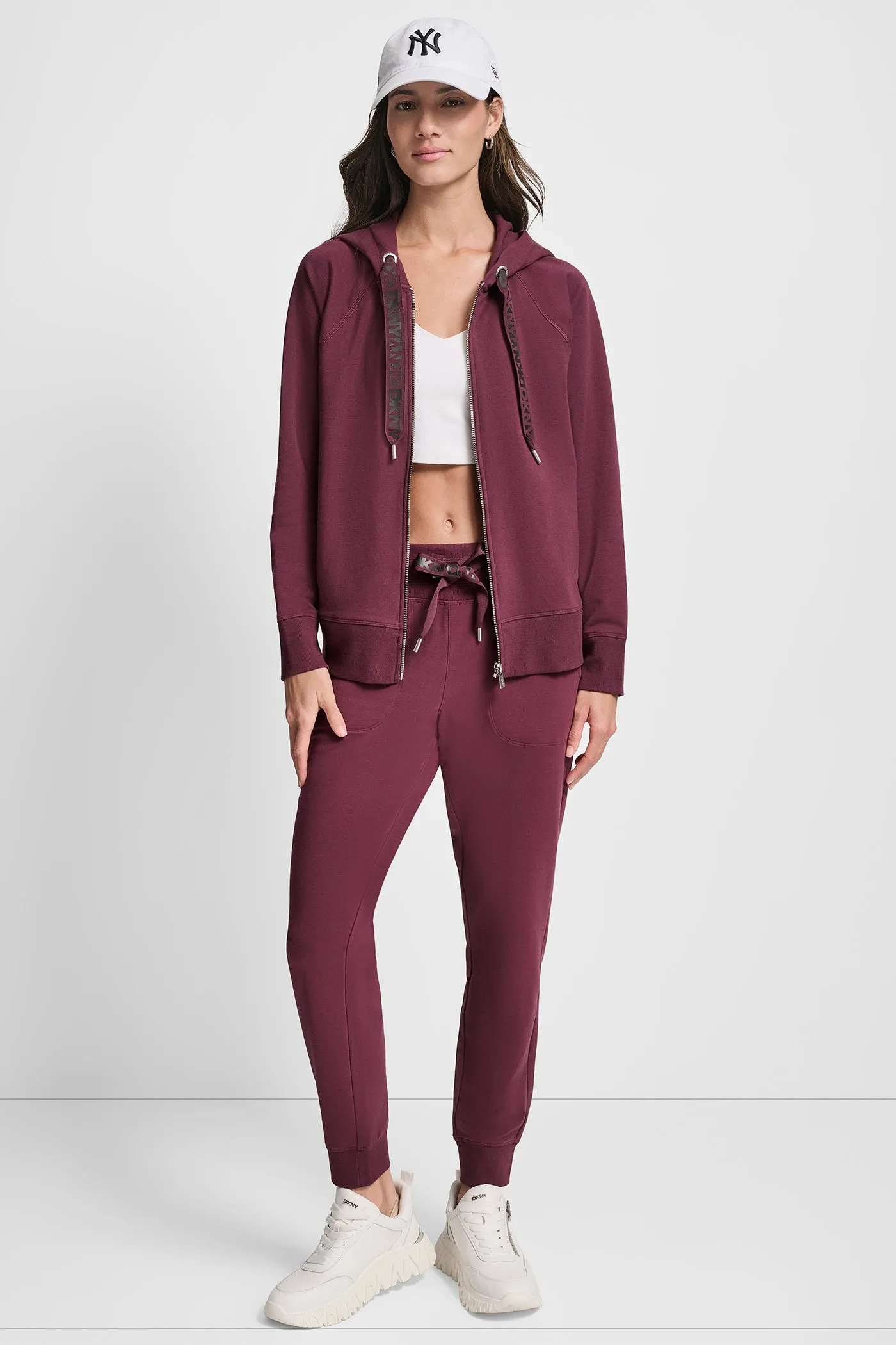 TWO-TONE LOGO DRAWSTRING HOODIE sold by DKNY product image thumbnail 5