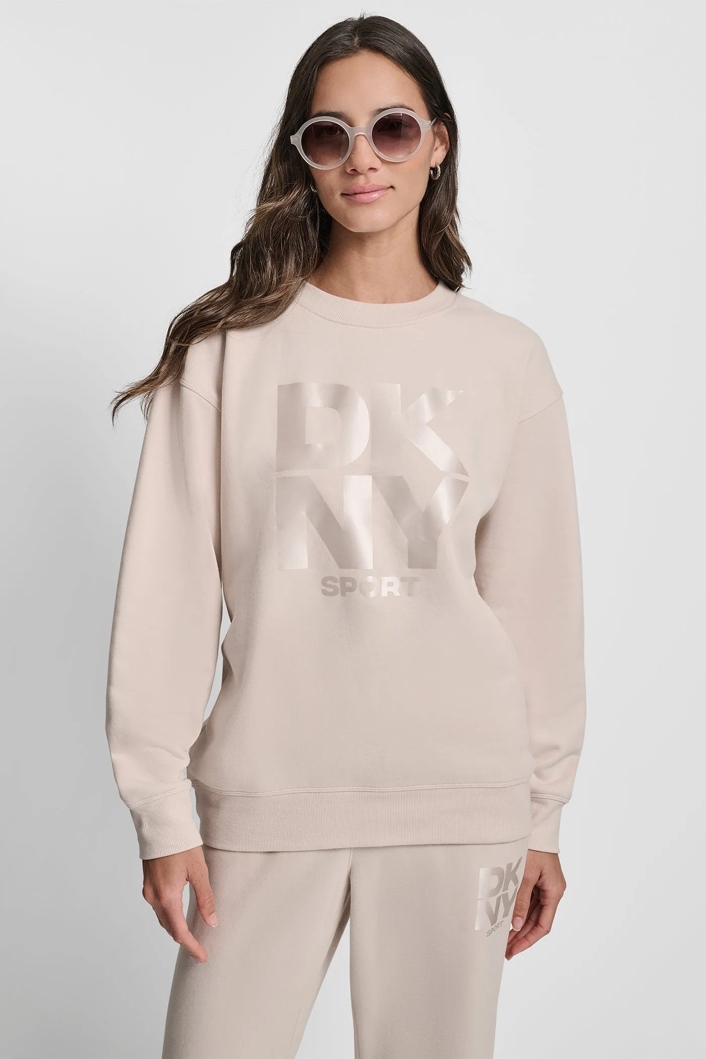 STACKED LOGO SWEATSHIRT sold by DKNY