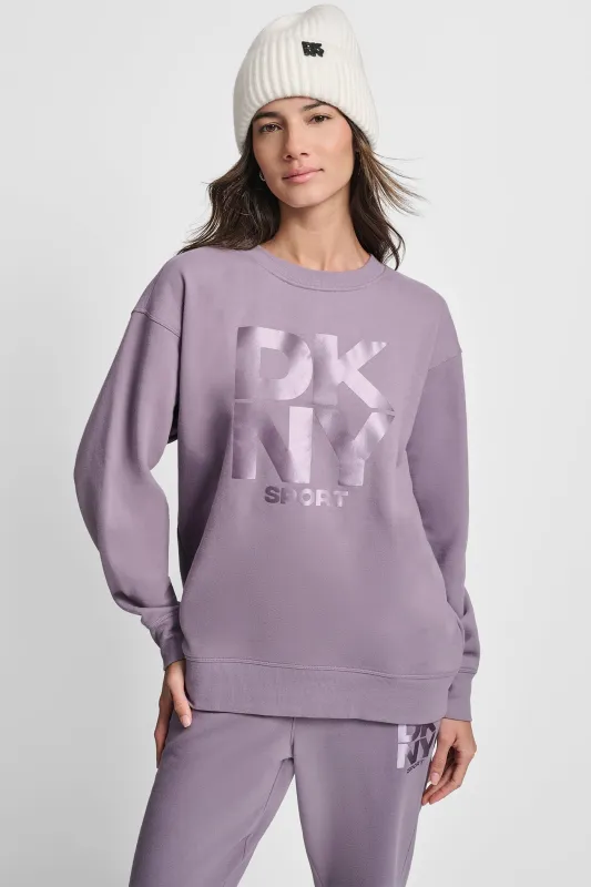 STACKED LOGO SWEATSHIRT sold by DKNY