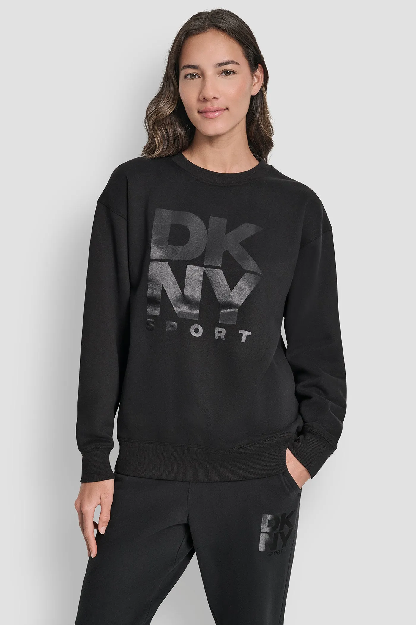 STACKED LOGO SWEATSHIRT sold by DKNY
