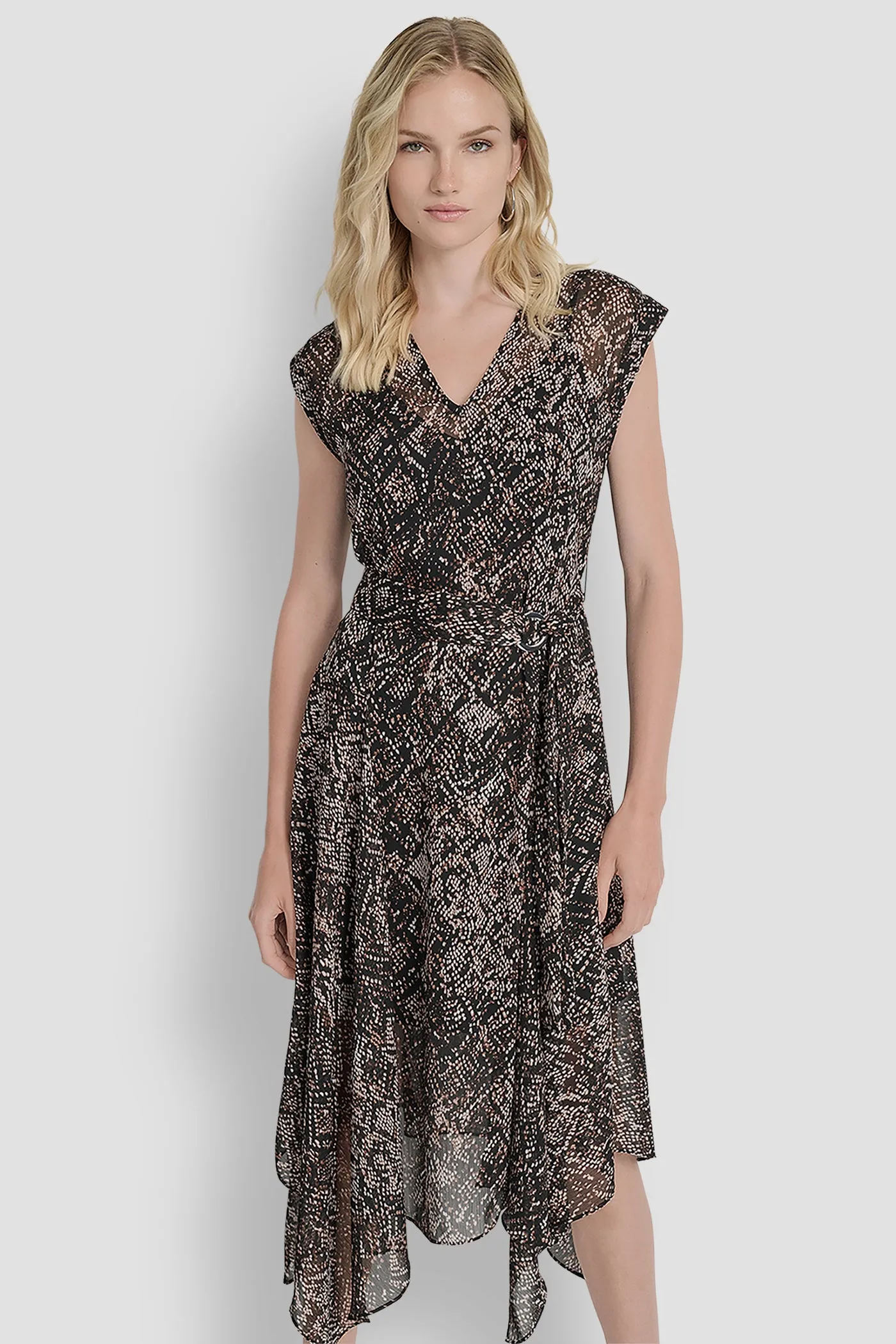 SLEEVLESS V-NECK MIDI sold by DKNY product image thumbnail 4