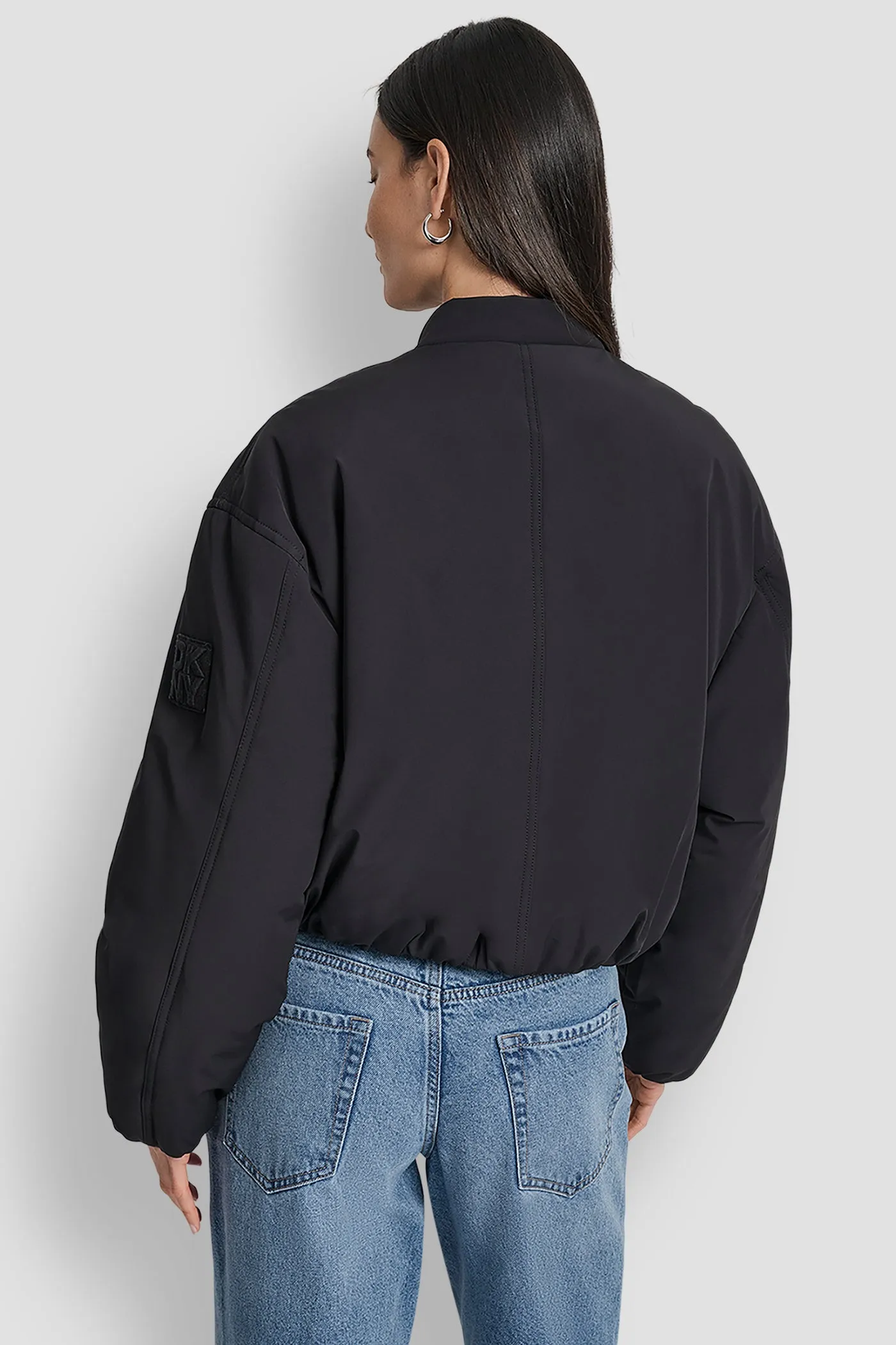 MATTE NYLON BOMBER STYLE JACKET sold by DKNY product image thumbnail 2