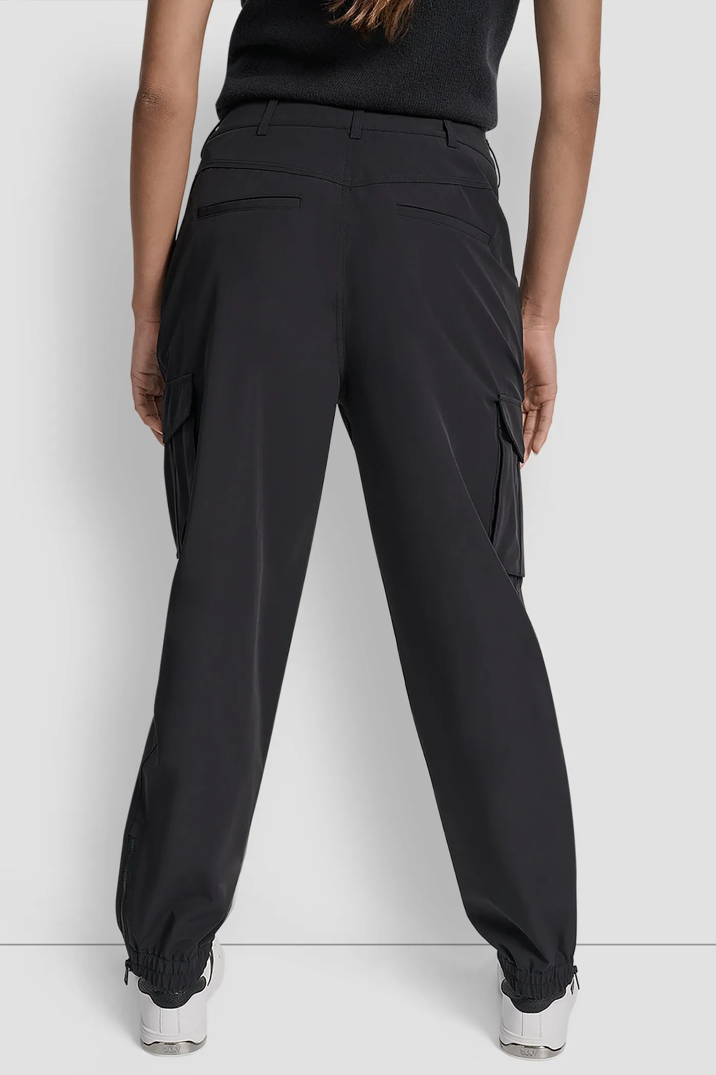 HIGH WAIST CARGO JOGGER WITH ZIPPER OPENING AT ANKLE sold by DKNY product image thumbnail 2