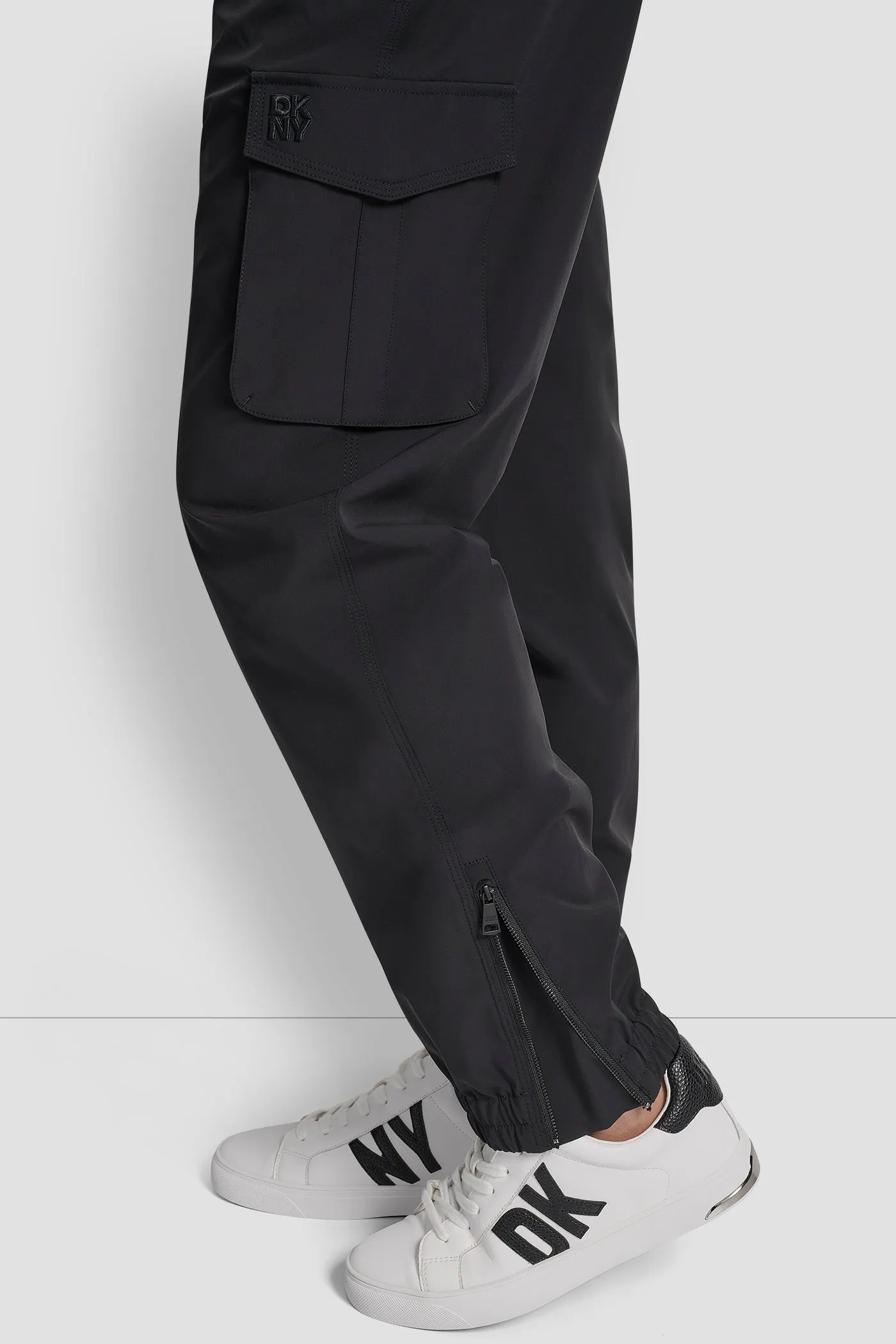 HIGH WAIST CARGO JOGGER WITH ZIPPER OPENING AT ANKLE sold by DKNY product image thumbnail 3