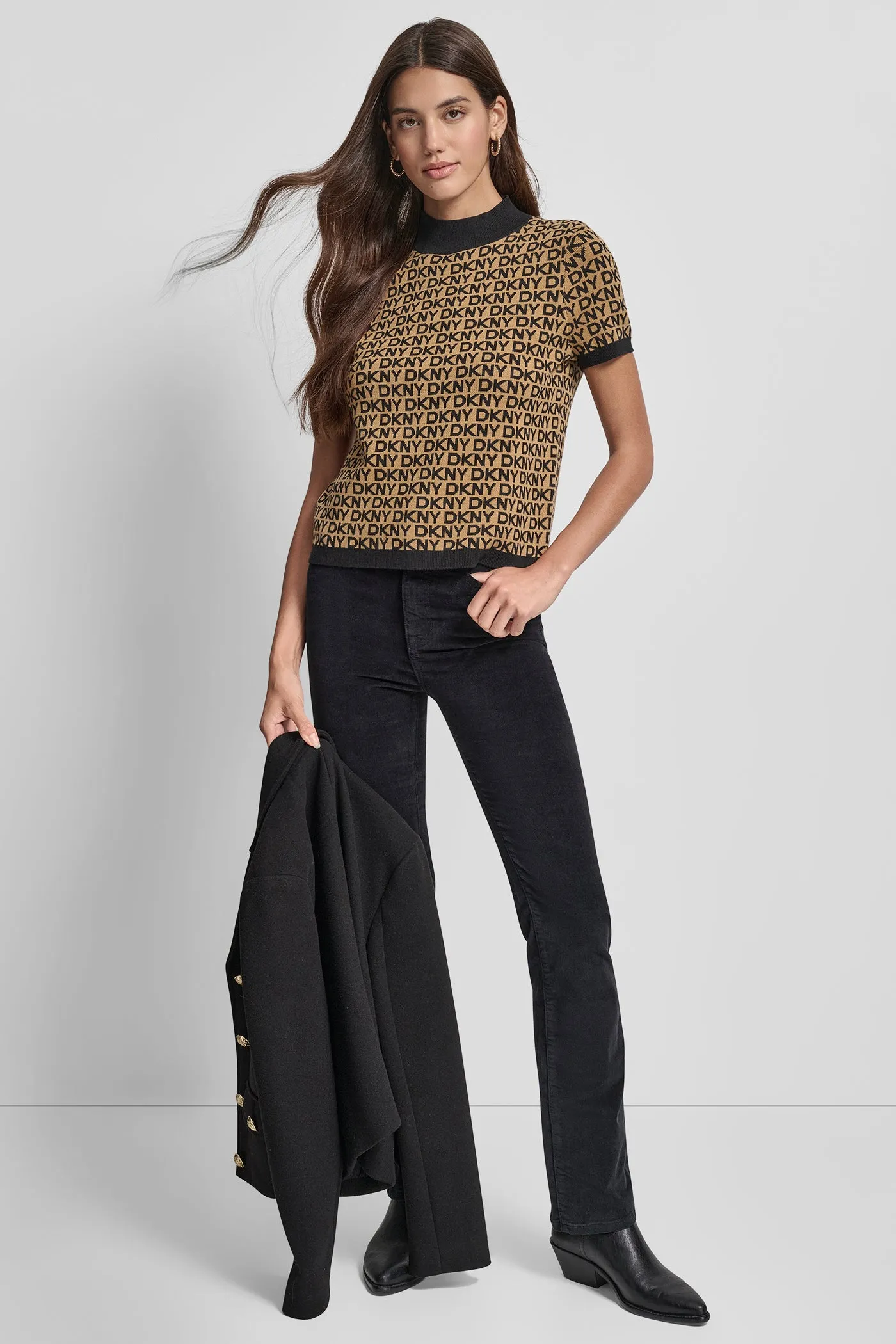 LOGO JACQUARD TOP sold by DKNY product image thumbnail 4