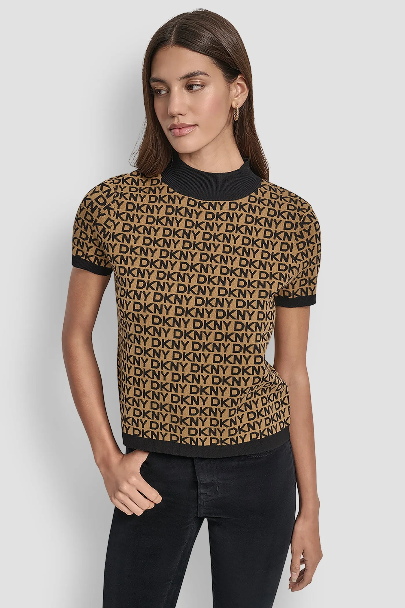 LOGO JACQUARD TOP sold by DKNY