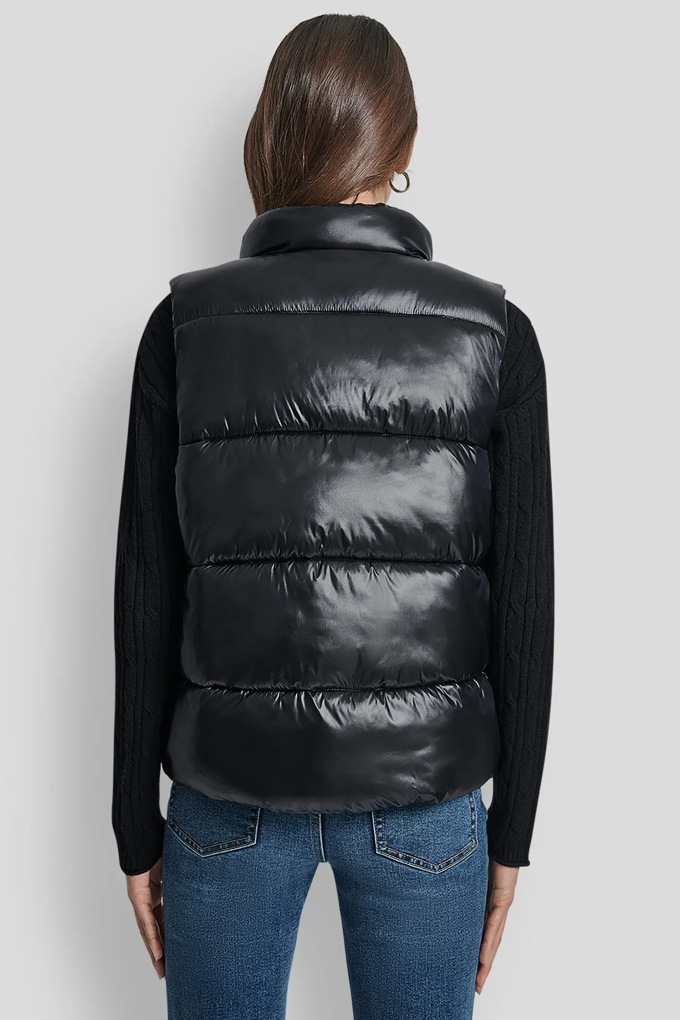 LOGO-EMBROIDERED PUFFER VEST sold by DKNY product image thumbnail 2