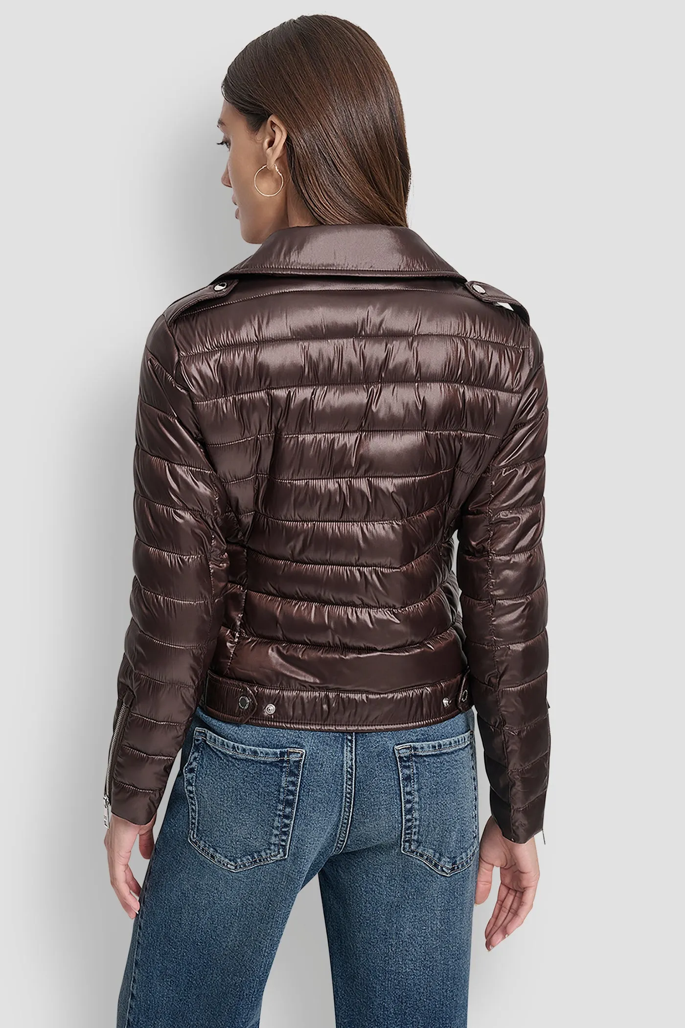 MOTO-STYLE PUFFER JACKET sold by DKNY product image thumbnail 2