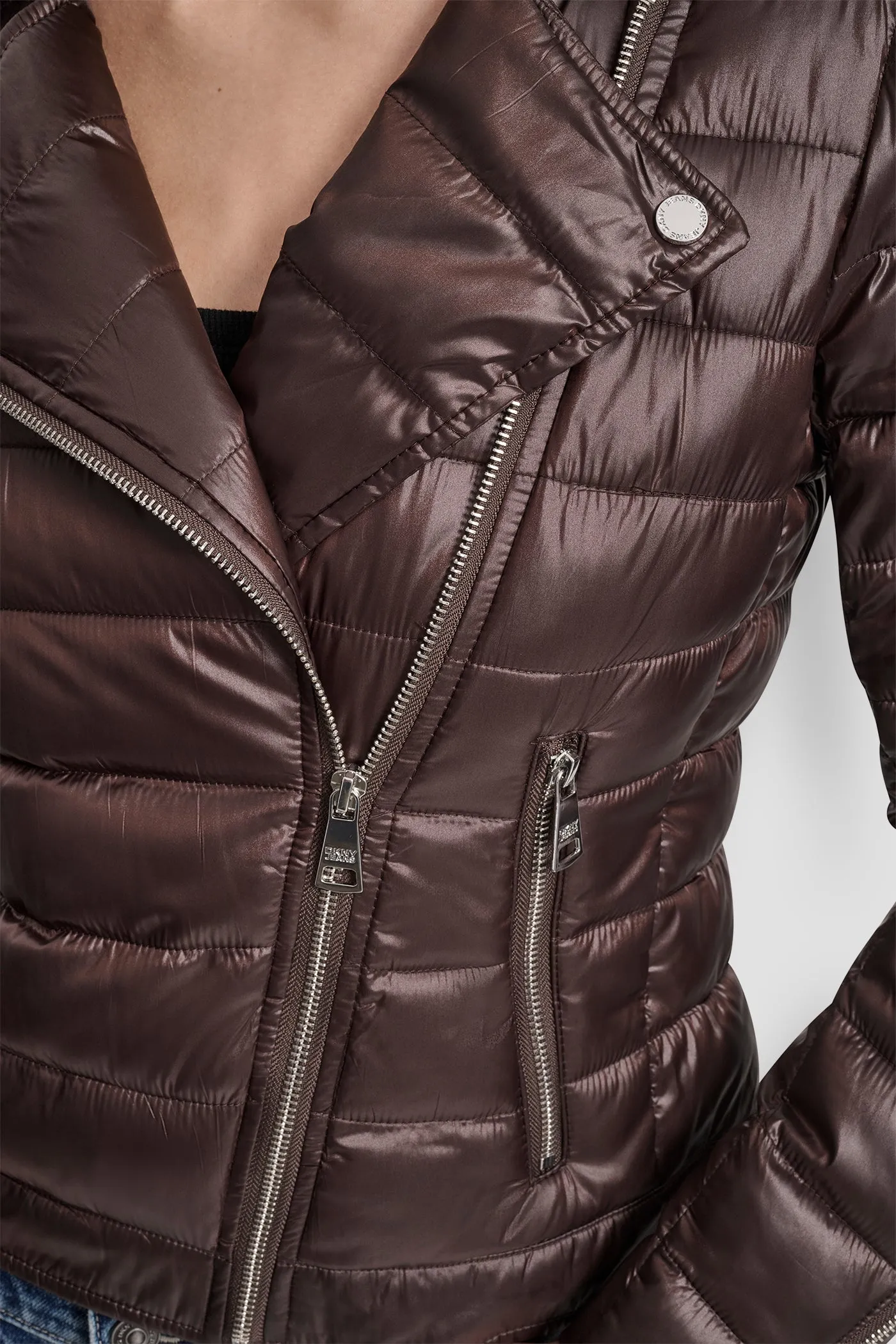 MOTO-STYLE PUFFER JACKET sold by DKNY product image thumbnail 5