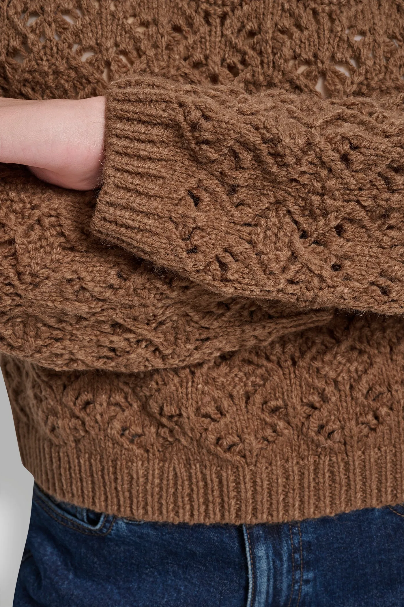 POINTELLE STITCH SWEATER sold by DKNY product image thumbnail 5