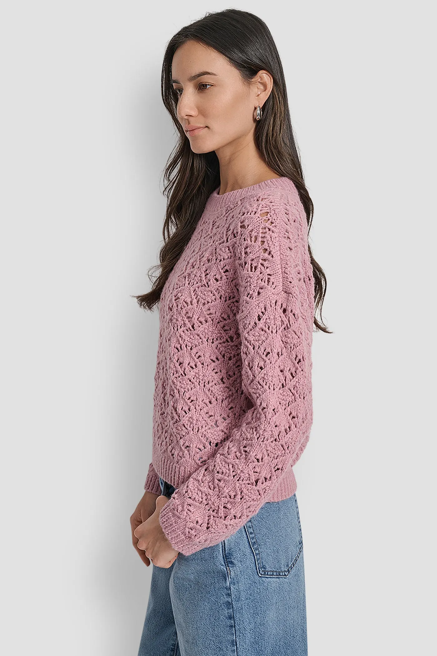 POINTELLE STITCH SWEATER sold by DKNY product image thumbnail 3