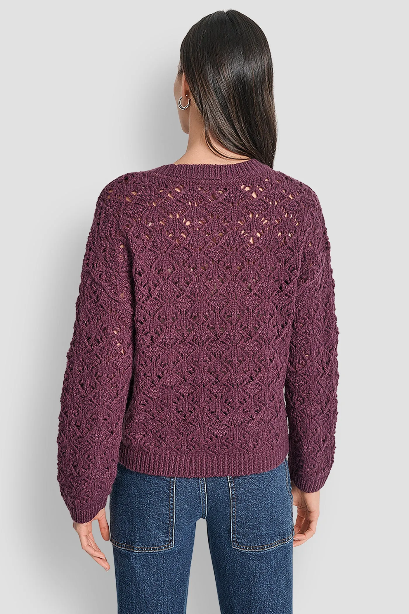 POINTELLE STITCH SWEATER sold by DKNY product image thumbnail 2