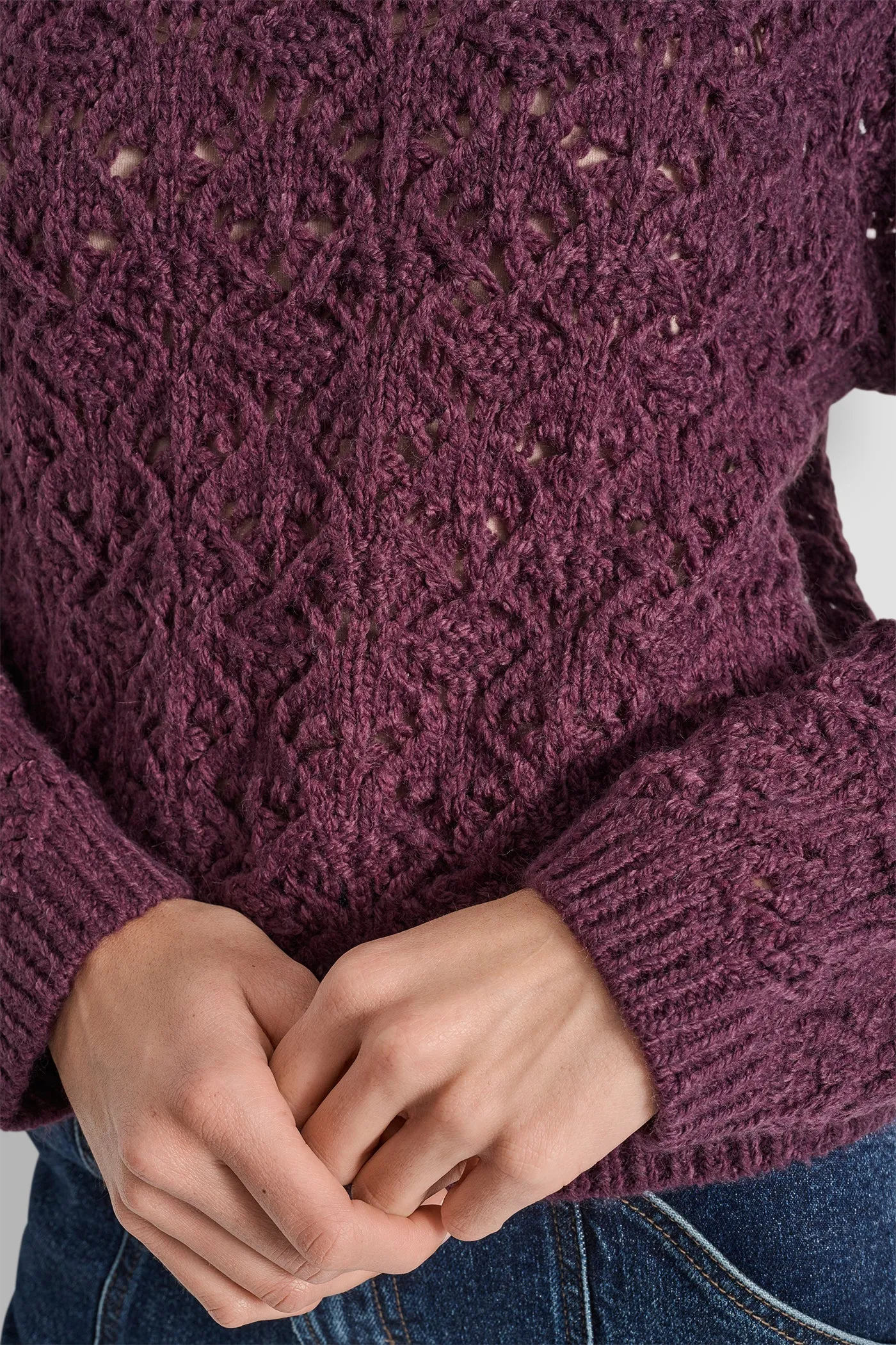 POINTELLE STITCH SWEATER sold by DKNY product image thumbnail 5