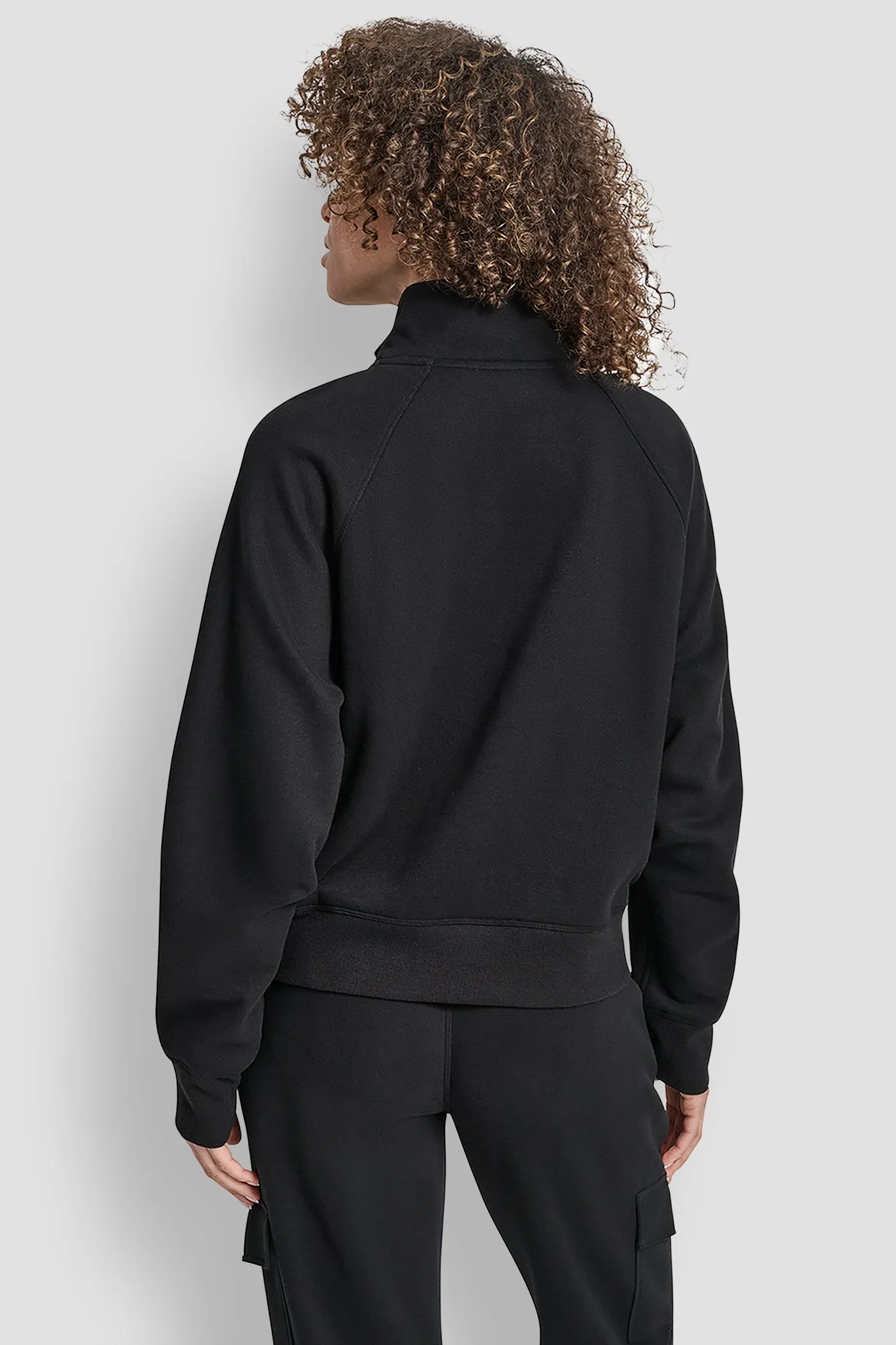 MINI STUD LOGO HALF ZIP PULLOVER WITH KANGA POCKET sold by DKNY product image thumbnail 2