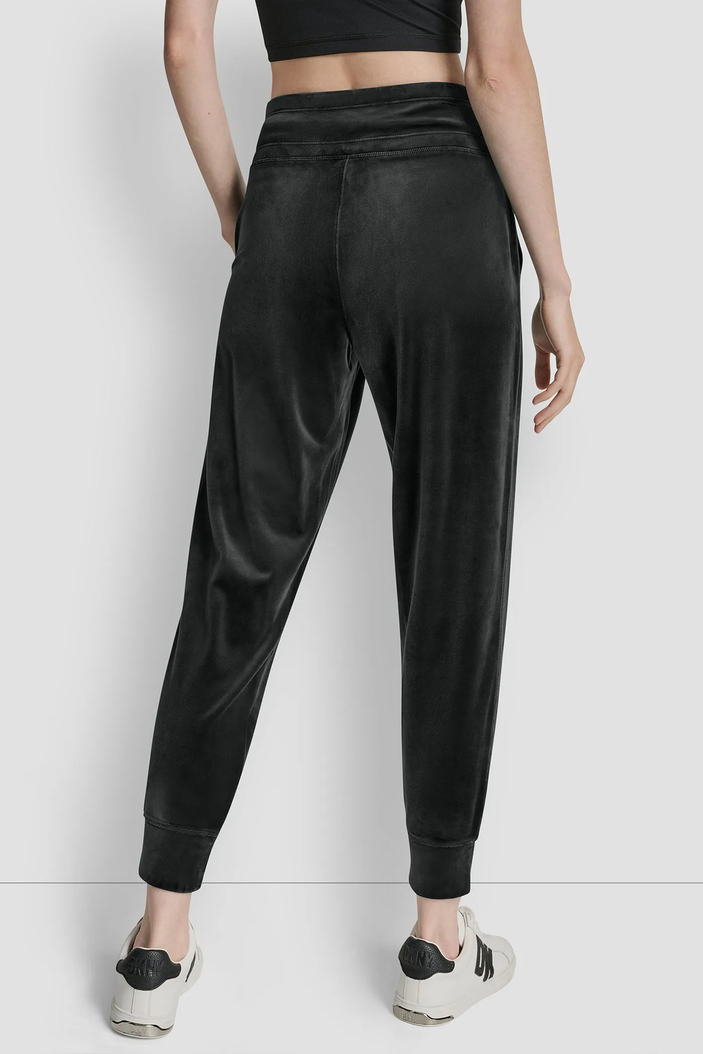 VELOUR HD EMBROIDERY LOGO SLIM FIT JOGGER sold by DKNY product image thumbnail 2