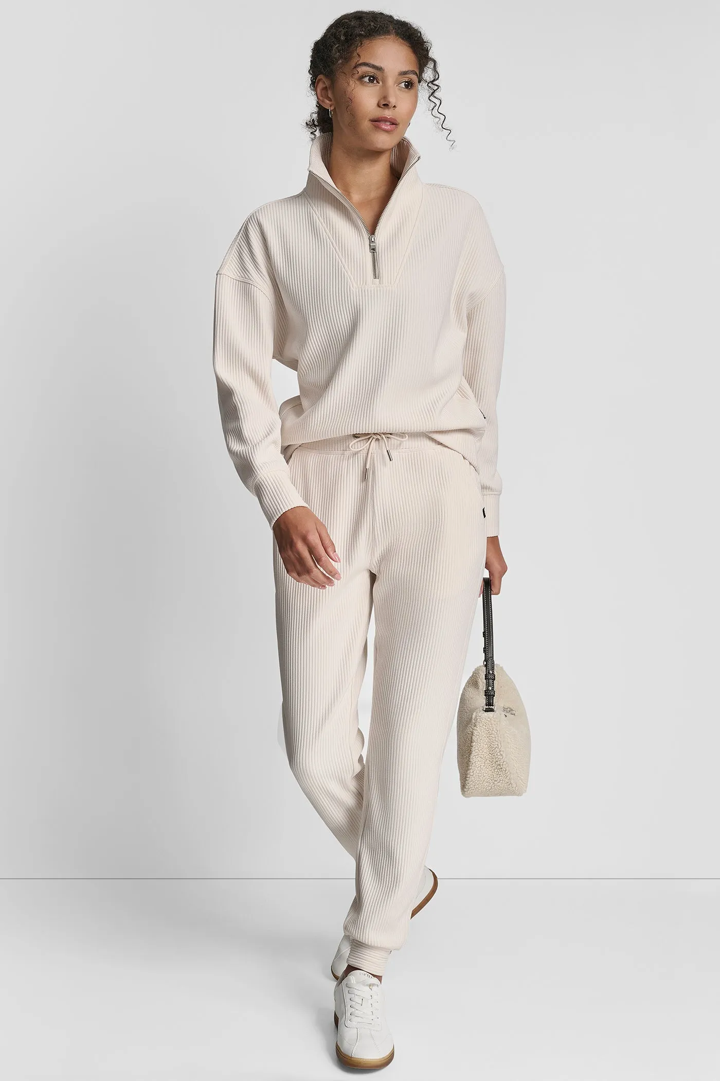 TECH OTTOMAN HALF ZIP MOCK NECK PULLOVER sold by DKNY product image thumbnail 5