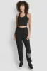 GRAFFITI RHINESTONE LOGO HIGH RISE RELAXED FIT JOGGER sold by DKNY