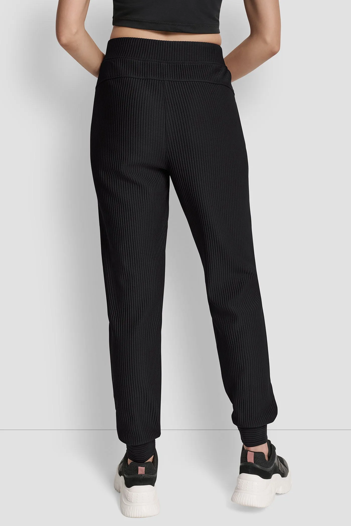 HIGH-RISE RIB-KNIT JOGGER sold by DKNY product image thumbnail 2