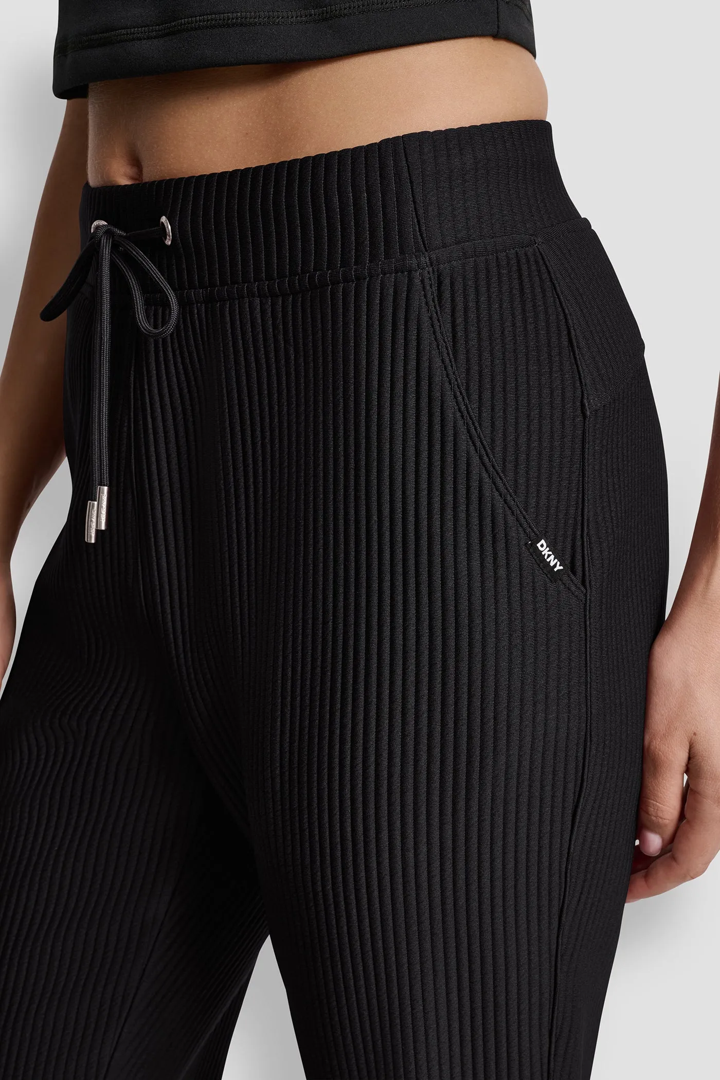 HIGH-RISE RIB-KNIT JOGGER sold by DKNY product image thumbnail 4