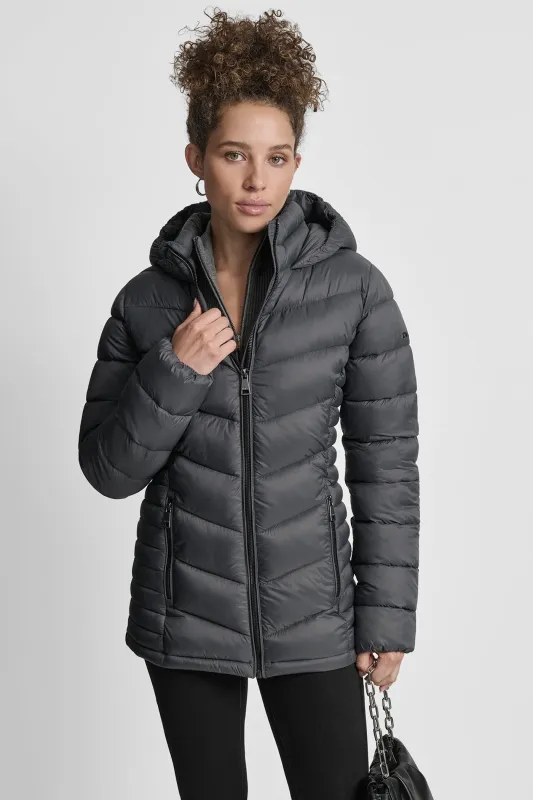 LIGHTWEIGHT PUFFER JACKET made by DKNY