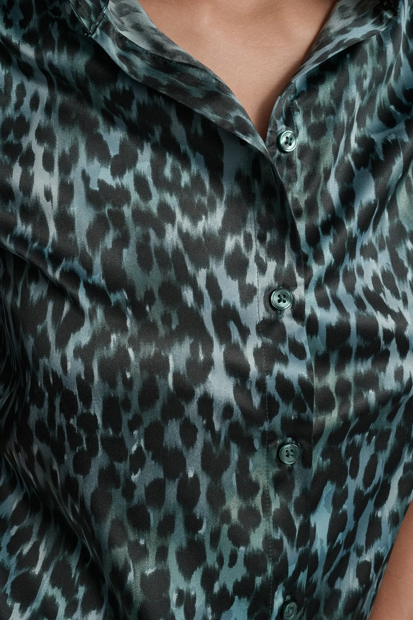 PUFF SLEEVE COLLARLESS SHIRT sold by DKNY product image thumbnail 5
