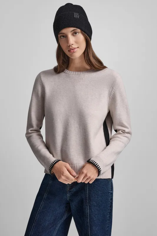 LONG SLEEVE SWEATER WITH WHIPSTITCH TRIM sold by DKNY